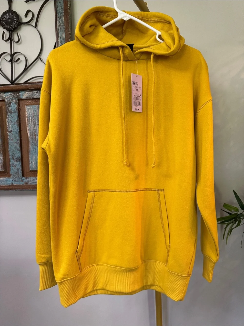 wild fable Mustard Yellow Pullover Hoodie NWT XS